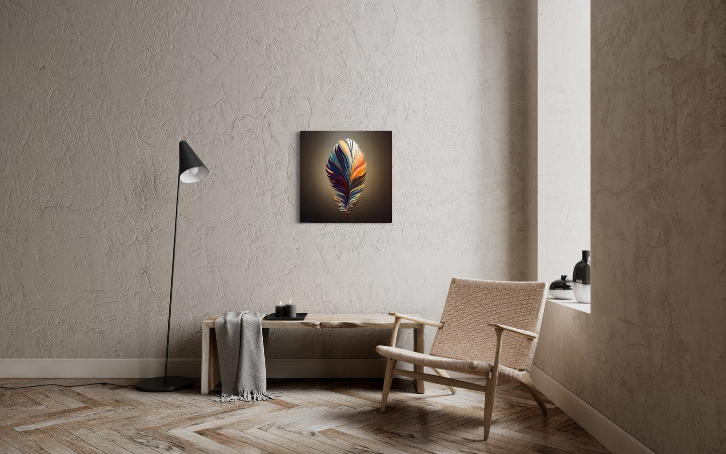 Fractal Feather Poster